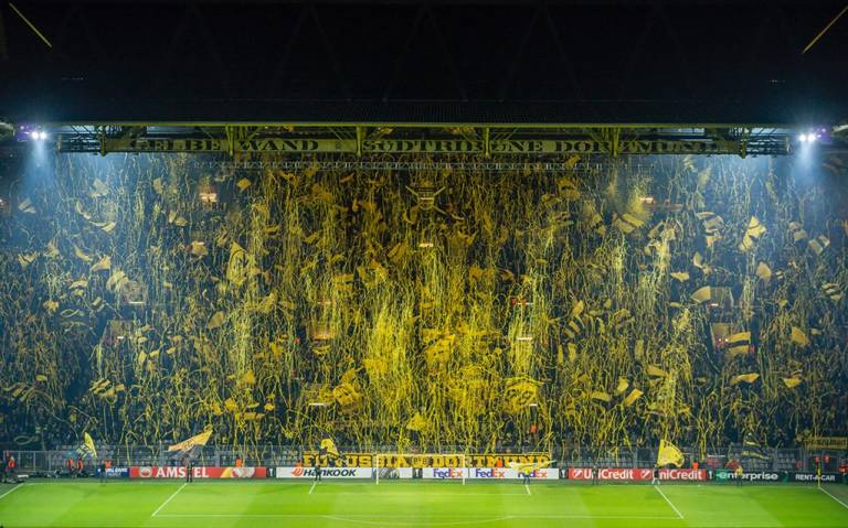 Foto: El muro amarillo. Foto © Borussia Dortmund