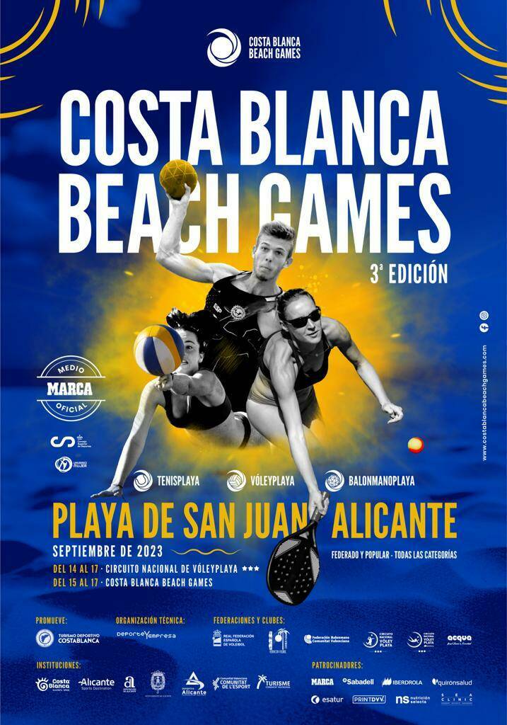 La playa de San Juan acogerá los ‘Costa Blanca Beach Games’ del 14 al 17 de septiembre