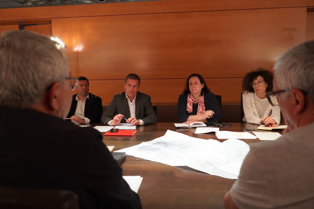 Reunión de la Comisión Mixta del Castell de Xàtiva. Foto: Ajuntament de Xàtiva