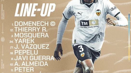 #VCF |  This is Valencia CF’s eleven against Alavés